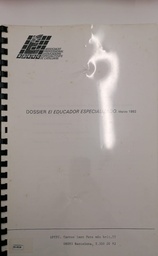 Dossier 'El Educador Especializado