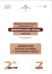 Máster Universitario a distancia en Gerontología Social aplicada. Animación sociocultural y actividad física 