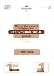 Máster Universitario a distancia en Gerontología Social aplicada. Biología (Primera parte)