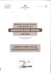 Máster Universitario a distancia en Gerontología Social aplicada. Casos prácticos interdisciplinares (segundo curso)