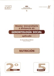 Máster Universitario a distancia en Gerontología Social aplicada. Nutrición