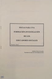 Pistas para una formación-investigación de los educadores sociales