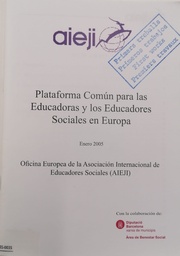 Plataforma común para las educadoras y los educadores sociales en Europa