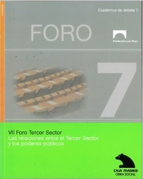 VII Foro Tercer Sector. Las relaciones entre el Tercer Sector y los poderes públicos