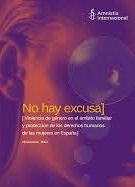 No hay excusa. Violencia de género en el ámbito familiar y protección de los derechos humanos de las mujeres en España. Noviembre 2002