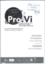 Pro.Vi - Protección de los Derechos de las Víctimas. Directrices de la política de la UE