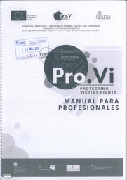 Pro.Vi. Protección de los derechos de las víctimas. Manual para profesionales