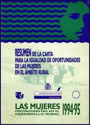 Resumen de la carta para la igualdad de oportunidades de las mujeres en el ámbito rural