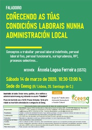  Faladoiro sobre condicións laborais na administración local (aprazada)