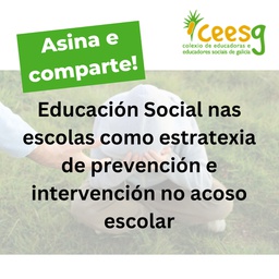 Asina: Contra o acoso escolar, Educación social nas escolas