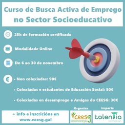 Curso: Busca activa de emprego no sector socioeducativo