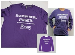 [CamisetaS] Camiseta #EducaciónSocialFeminista Talla S